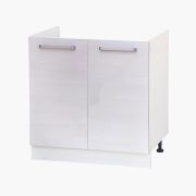 Тумба под мойку с нижней полочкой под кухонную мойку «Стиль» 600х600х820 бодега белая