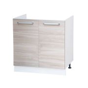 Тумба под мойку с нижней полочкой под кухонную мойку «Стиль» 600х600х820 ясень шимо светлый