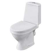 Унитаз-компакт напольный SANTERI ПРАЙМ к/вып., 2-реж., 3/6 л., сиденье ППР 625*360*400мм