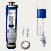 Арматура д/унитаза универсальная AC-12.1М  нижний подвод, 2-реж., 3/6 л., Тула