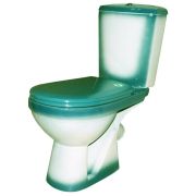 Унитаз-компакт напольный ROSA КОМФОРТ ЗЕЛЕНЫЙ к/вып.,2-реж,3/6 л., а/всп. сиденье ППР 640*350*815мм