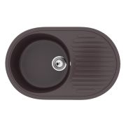 Мойка мраморная ULGRAN U-107-345 шоколад 72,5*45,5см глубина чаши 180мм