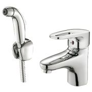 Смеситель для раковины Haiba рычажный с гигиеническим душем HB1268