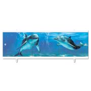 Экран для ванны Ультра легкий АРТ 1680мм Дельфины