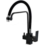 Смеситель для кухни Haiba рычажный с подключением к фильтру с питьевой водой черный/хром НВ76857