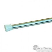 Карниз для ванной комнаты АКВАЛИНИЯ 1250*2300мм хром без колец