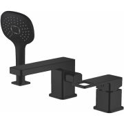 Смеситель для ванны Haiba рычажный встраиваемый из 3 частей черный HB80615-7