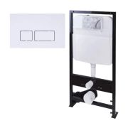 Система инсталляции TONI ARTI TA-01 + кнопка Noche белый глянец TA-0042