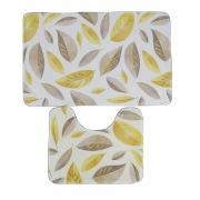 Коврик для ванной двойной  «Листья» 500*800 400*500 флис 6847532