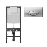 Система инсталляции BERGES UNIT кнопка UR3, хром глянец