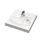 Раковина над стиральной машиной Marrbaxx Смайл ш600*г545*в80 мм кронштейн + сифон