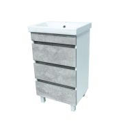 Тумба с раковиной VIMARK СИТИ Бетон  600*820*450мм