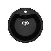 Мойка мраморная ULGRAN U-601-344 ультра черный d 51см 8913