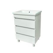 Тумба с раковиной VIMARK СИТИ Белый лак 600*820*450мм