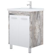 Тумба с раковиной COROZO ЛОРЕНА АНТИК 650*850*470мм