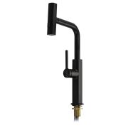 Смеситель для кухни MAGNUS рычажный вытяжная лейка черный 8262