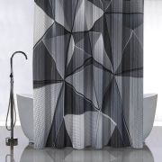 Штора для ванной САНАКС СЕРЫЕ 3d, фигуры 1800*1800 мм 01-82
