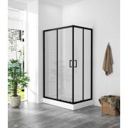 Душевой угол ZILI DO E1046В/10080 BLACK 1000*800*1950 мм