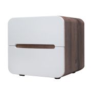 Тумба RUNO НИЦЦА 50 см белая/темное дерево