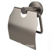 Держатель д/бумаги АКВАЛИНИЯ Gun gray с крышкой оружейная сталь