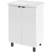 Тумба с раковиной АСБ ДОРА  белая