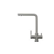 Смеситель для кухни ULGRAN рычажный с подключением к фильтру с питьевой водой. серый U-016 (310)