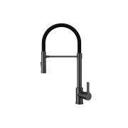 Смеситель для кухни ULGRAN рычажный черный матовый U-024 (308)