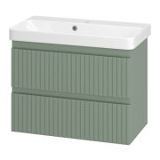 Тумба с раковиной VICTORY 70  подвесная зеленая