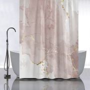 Штора для ванной САНАКС Розовый мрамор с золотом (без колец) 1800*1800 мм