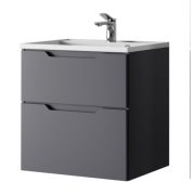 Тумба с раковиной RAVAL WECTOR подвесная 600*600*448мм