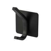 Крючок д/полотенец BRIMIX двойной самоклейка черный