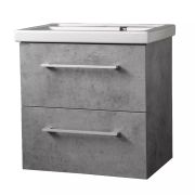 Тумба с раковиной 60 БОСТОН бетон светлый  DB2 подвесная  Я-Мебель