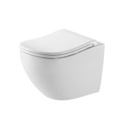 Унитаз подвесной ZILI DO LT-118E-UQ3 ЛУНАРИЯ  б/ободка TORNADO, гор вып, дюропласт 520x360x360 мм