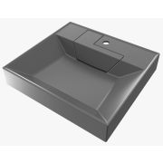 Раковина над стиральной машиной VERSALIA Monica 55G серая ш600*г550*в110 мм + кронштейн