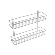 Полка FIXSEN прямая 2-ух ярусная хром FX-730-2