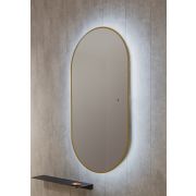 Зеркало Silver Mirrors VIVA - GOLD 550*1050мм LED, бесконтактный сенсор, горизонт./вертикальный, матовое золото