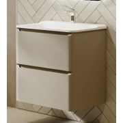 Тумба с раковиной RAVAL WELTO подвесная с 2 ящиками светло-коричневая 600*600*450мм