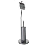 Многофункциональная стойка напольная с ершиком, держателем для бумаги САНАКС 404