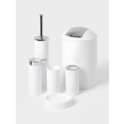 Набор аксессуаров «Сильва» 6 предметов(дозатор , мыльница, 2 стакан, ерш, ведро) белый 4098369