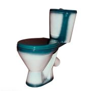 Унитаз-компакт напольный ROSA ЭЛЕГАНТ ЗЕЛЕНЫЙ к/вып., 1-реж., сиденье ППР 615*350*765мм