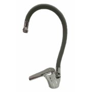 Смеситель для кухни РМС с силиконовым серым изливом KSL50-011F+S134GY