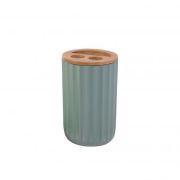 Стакан для зубных щеток АКВАЛИНИЯ Бамбук B1243W-3